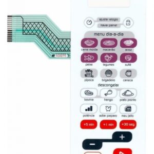 MEMBRANA MICROONDAS BRASTEMP BMS45 SEM RELEVO BRANCA