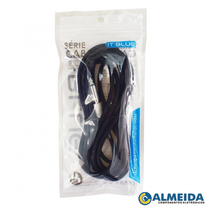 CABO P10 MONO X P10 MONO 3 METROS LE-5500-3M IT-BLUE