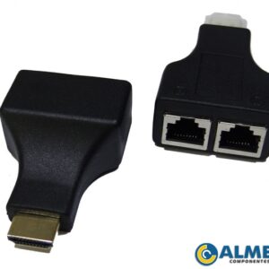 EXTENSOR HDMI 30 METROS VIA CABO DE REDE UTP RJ45 CAT-5E/6