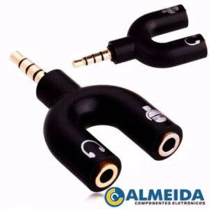 ADAPTADOR P3 PARA FONE E MICROFONE HEADSET XBOX ONE/PS4/PC
