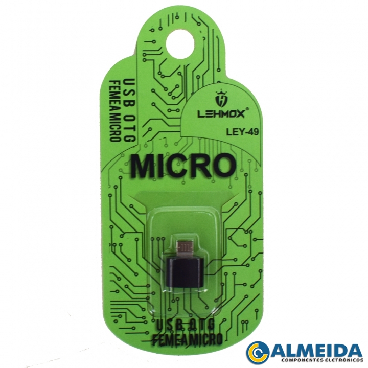 ADAPTADOR MICRO USB V8 PARA USB OTG LEY-49 LEHMOX