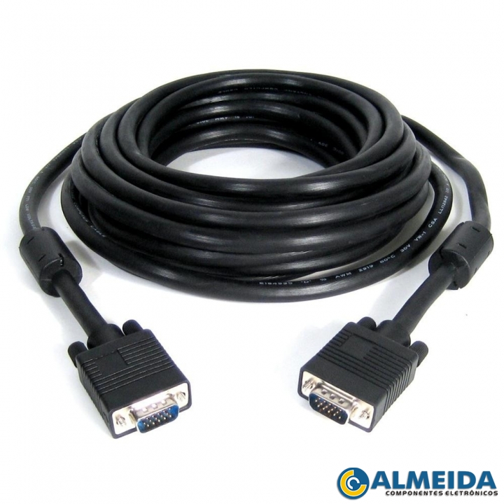 CABO VGA DB15 X DB15 MACHO 5 METROS 08ALL16 ALLTECH