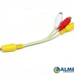 CABO P3 STEREO + 3RCA FEMEA 16CM (TV LED SAMSUNG)