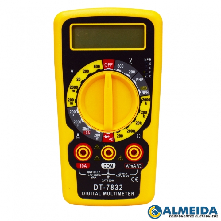MULTIMETRO DIGITAL DT-7832 C/ AVISO SONORO GC