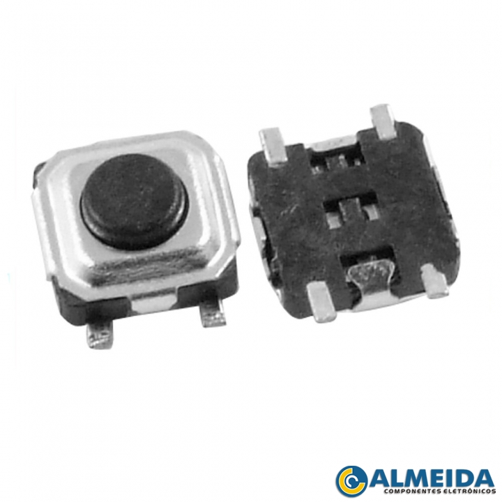 CHAVE TOQUE SMD 4 TERMINAIS VERTICAL 3X3X2MM CITROEN/PEUGEOT