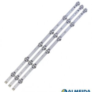 KIT BARRA DE LED LG 32LB550B/560B/5600/LF/LY/LX 2-A 1-B 6LED