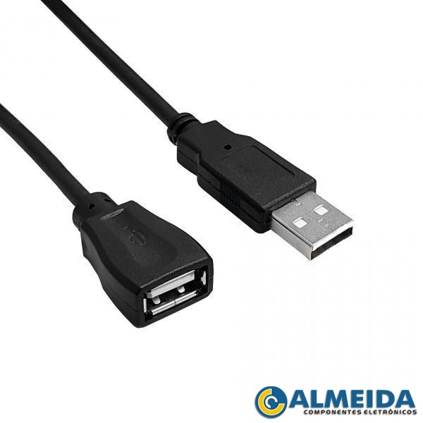 CABO USB EXTENSOR A MACHO + A FEMEA 2.0 2 METROS LE-803 IT-BLUE