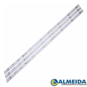 KIT BARRA DE LED TCL 40L2600/L40D2900/L40S4900 8 LED 3 BARRAS