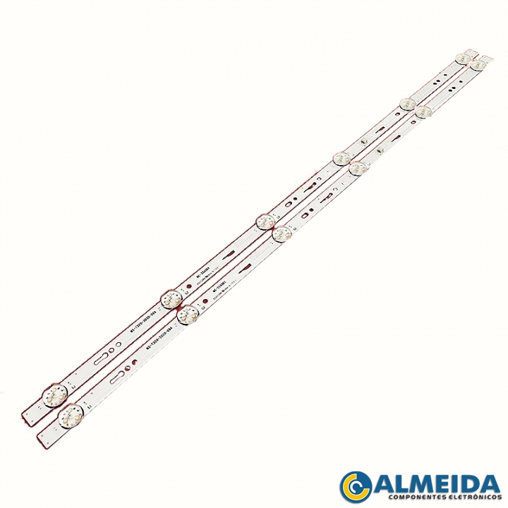 KIT BARRA DE LED COBY/OUTRAS MS-T320-3030-08A 575MM 6 LED 2 BARRAS