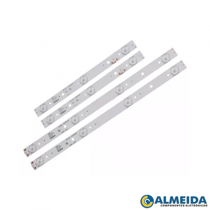 KIT BARRA DE LED TOSHIBA 32L1500 DL3253 3/4 LED 4 BARRAS