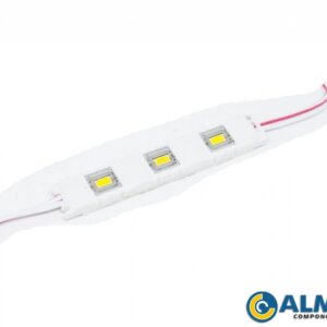 MODULO DE LED 5730 BRANCO QUENTE COM LENTE BLINDADA (3 LED)