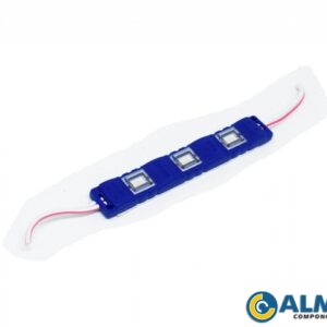 MODULO DE LED 5050 AZUL COM LENTE BLINDADA (3 LED)