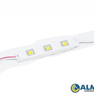 MODULO DE LED 5050 BRANCO QUENTE COM LENTE BLINDADA (3 LED)