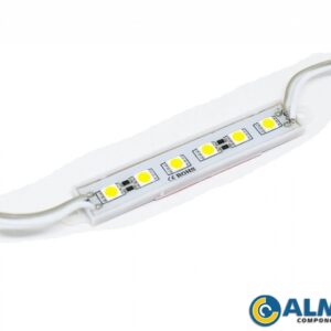 MODULO DE LED 5050 BRANCO FRIO SILICONADA (6 LED)