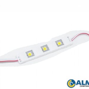 MODULO DE LED 5050 BRANCO QUENTE SILICONADA (6 LED)