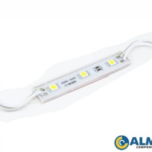 MODULO DE LED 5050 BRANCO FRIO SILICONADA (3 LED)