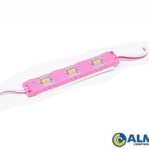 MODULO DE LED 5730 PINK COM LENTE BLIDADA (3 LED)