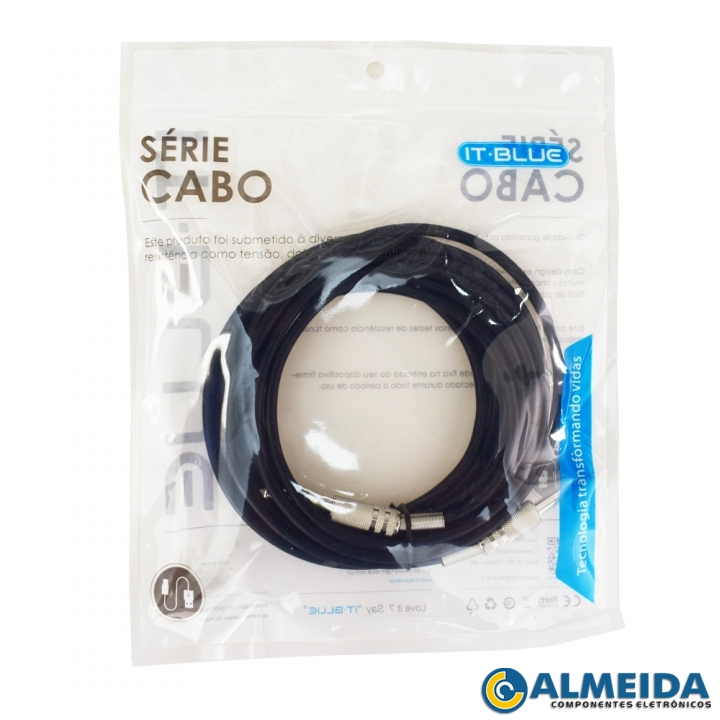 CABO P10 MONO X P10 MONO 5 METROS LE-5500-5M IT-BLUE