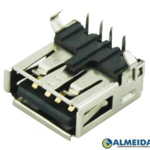 CONECTOR USB FEMEA 90? YH-USB01A (4 PINOS)