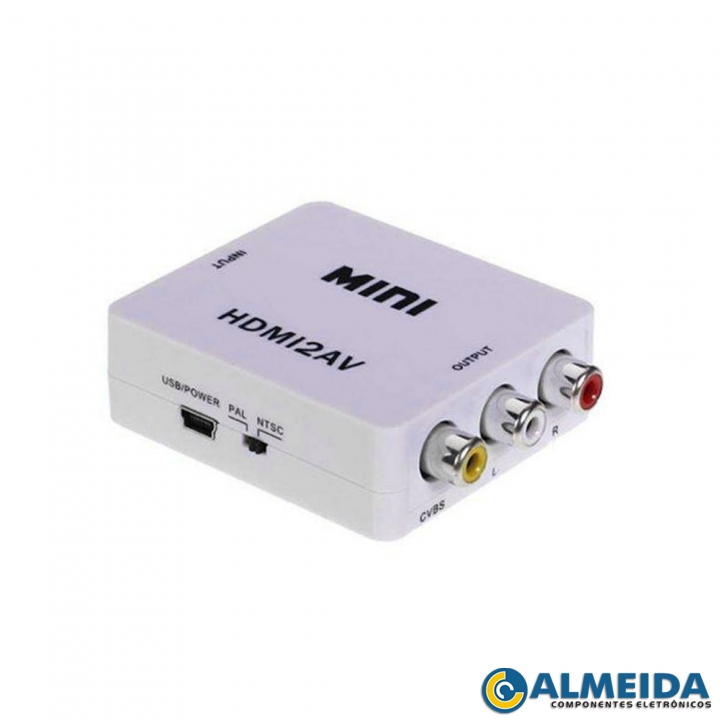 CONVERSOR HDMI PARA RCA NTSC/PAL 1080P