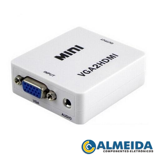 CONVERSOR VGA PARA HDMI COM SAIDA DE AUDIO
