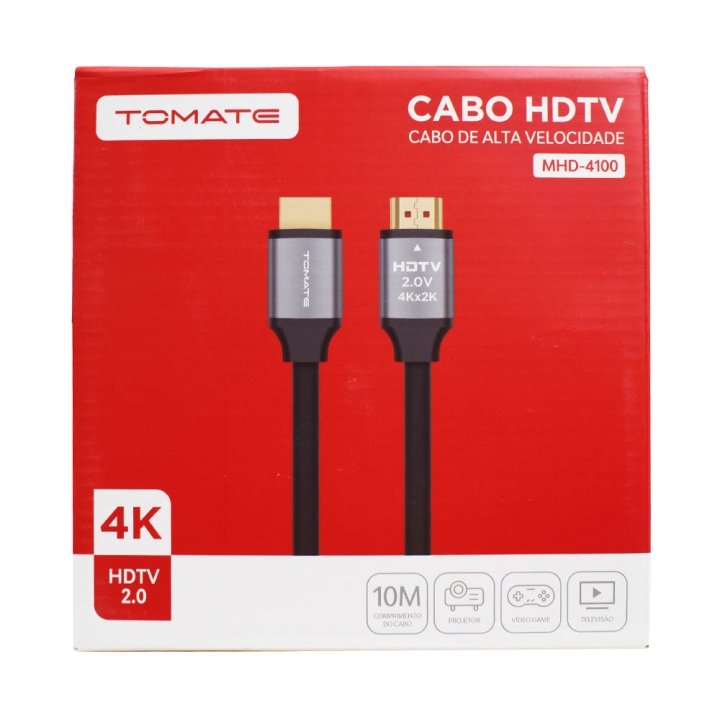 CABO HDMI 2.0 4K HDR 10 METROS MHD-4100 TOMATE