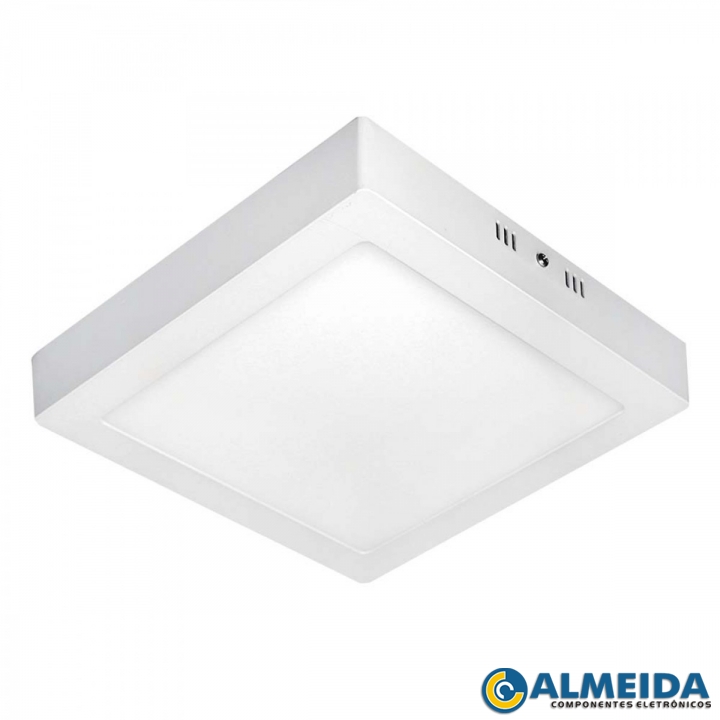 LUMINARIA LED SOBREPOR 24W 6500K BRANCO FRIO QUADRADA EXBOM