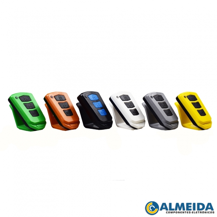 CONTROLE REMOTO COPIADOR 433MHZ 3 TECLAS C/ SUPORTE NEXUS CRONN