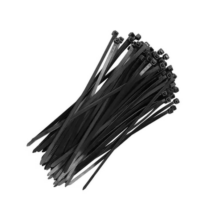 ABRACADEIRA DE NYLON 3.6X300MM PRETO TROYA TOOLS (100PCS)