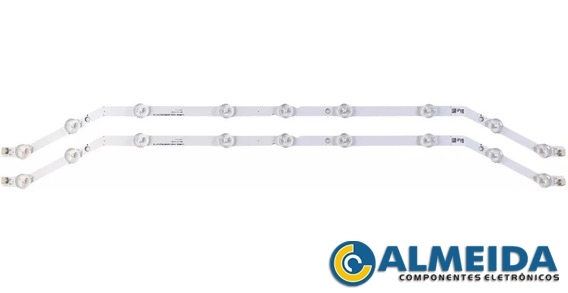 KIT BARRA DE LED SAMSUNG UN32FH5205G/4205G/4203 9 LED 2 BARRAS