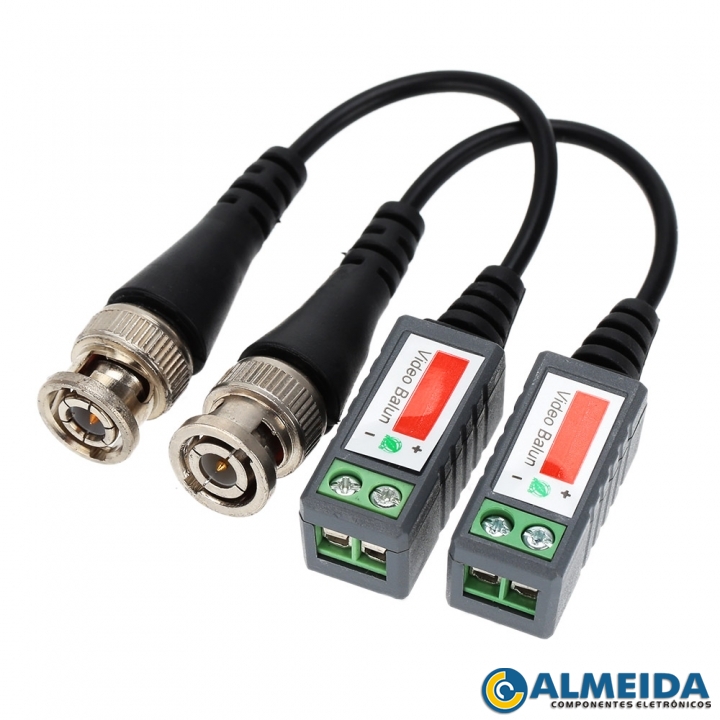 CONVERSOR VIDEO BALUN AHD ANALOGICO ATE 600 MTS (PAR)