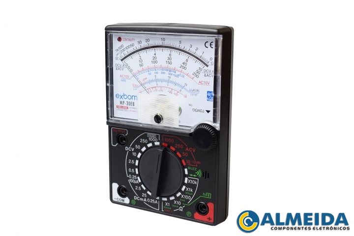 MULTIMETRO ANALOGICO COM INDICADOR SONORO MP-30EB EXBOM