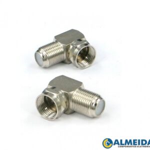 CONECTOR F MACHO PARA FEMEA 90 GRAUS