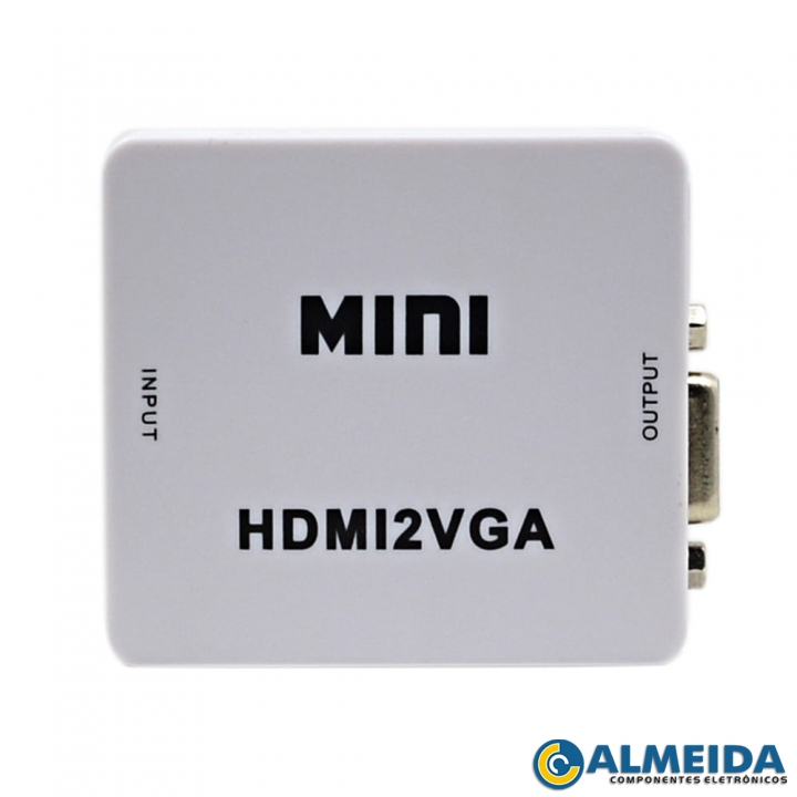 CONVERSOR HDMI PARA VGA 1080P COM SAIDA DE AUDIO BRANCO