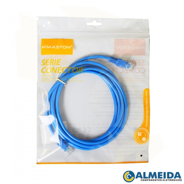 CABO DE REDE CAT5E RJ45 2 METROS CR-2 H-MASTON
