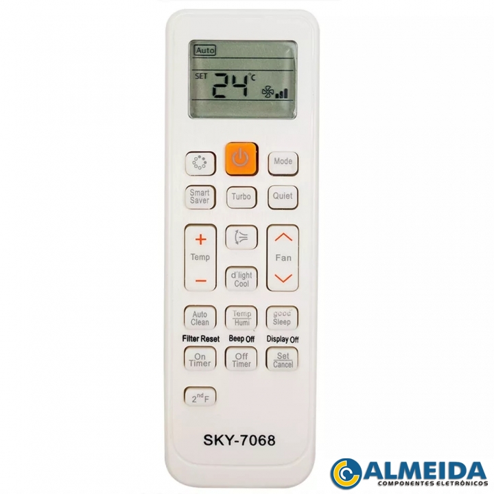 CONTROLE AR CONDICIONADO SAMSUNG SPLIT VIRUS DOCTOR SKY-7068
