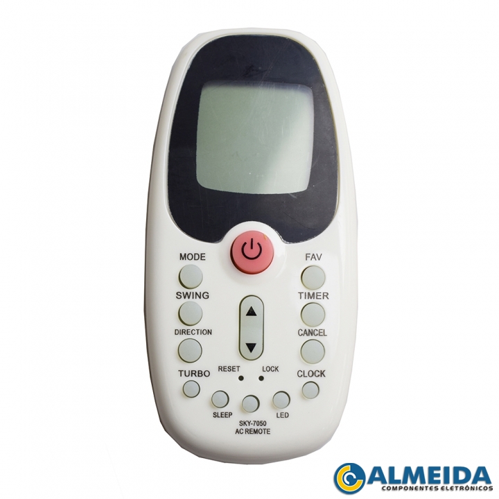 CONTROLE AR CONDICIONADO MIDEA/KOMECO/COMFEE R06/BGE SKY-7050