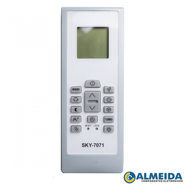 CONTROLE AR CONDICIONADO ELECTROLUX RG01/BGEF-ELBR SKY-7071