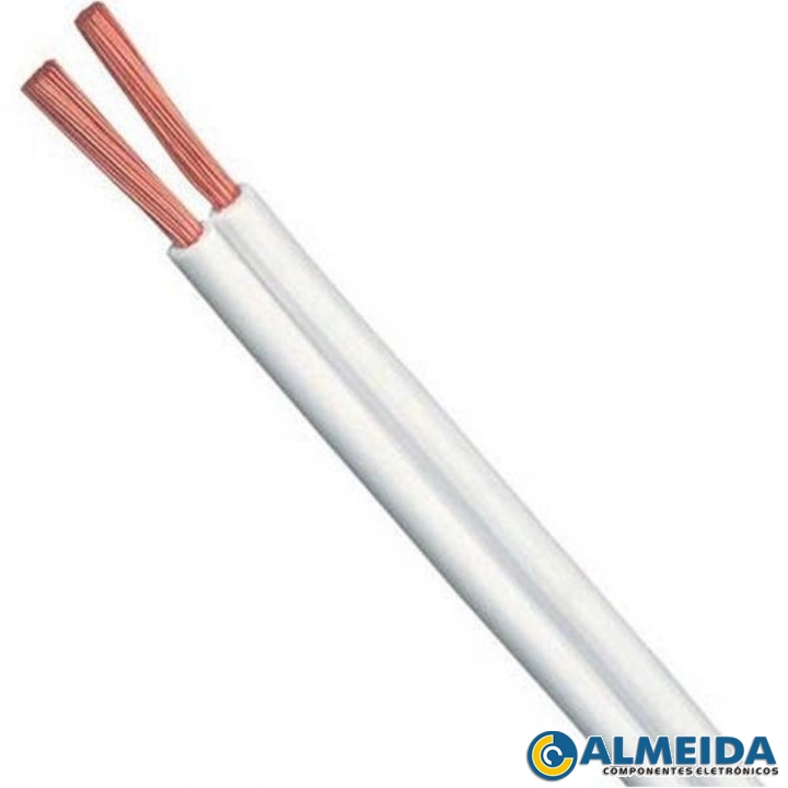 FIO PARALELO FLEXIVEL 2X1,00MM BRANCO 100 MTS CONTROLLER