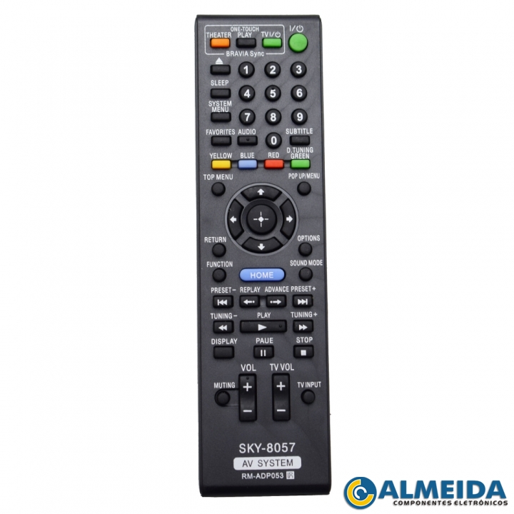 CONTROLE HOME THEATER SONY BDV/HBD-F500 RM-ADP053 SKY-8057
