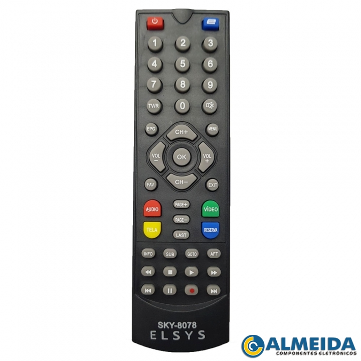 CONTROLE RECEPTOR ELSYS DUOMAX HD SKY-8078