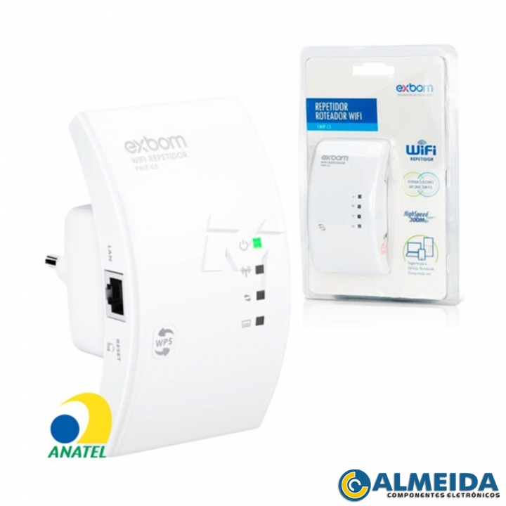 REPETIDOR DE SINAL WIRELESS 300MBPS YWIP-C5 EXBOM