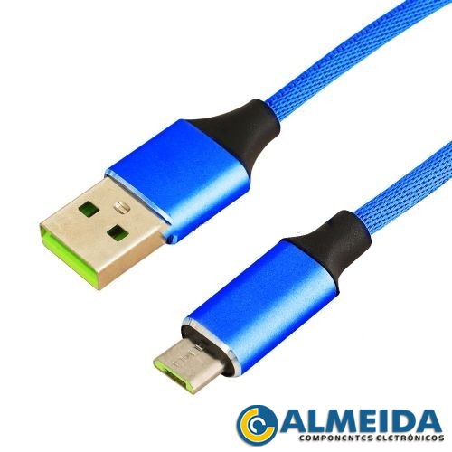 CABO USB MICRO USB S6/S7/J7/A9 CARREGAMENTO RAPIDO 1MT EXBOM