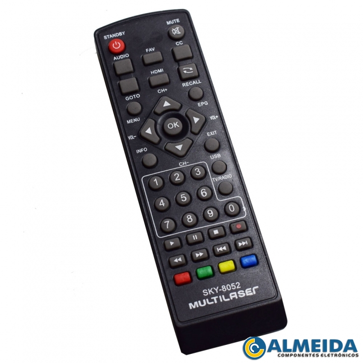 CONTROLE CONVERSOR DIGITAL MULTILASER RE207 SKY-8052