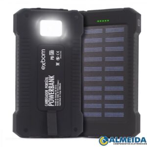 CARREGADOR PORTATIL POWER BANK SOLAR 8.000MAH LANT. PB-S80 EXBOM