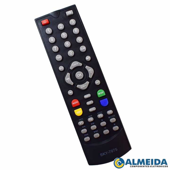 CONTROLE RECEPTOR GLOBALSAT 111/120/240/280/300/330 SKY-7975