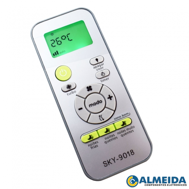 CONTROLE AR CONDICIONADO CONSUL SPLIT DG11J2-02 SKY-9018