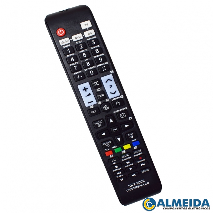 CONTROLE LCD UNIVERSAL 3D DVD/BD SKY-9002