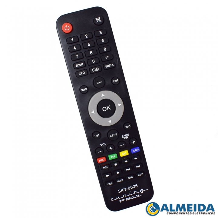 CONTROLE RECEPTOR TUNING P911 HD SKY-9026