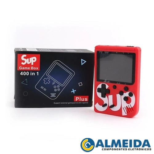 MINI GAME PORTATIL RETRO 400 JOGOS EM 1 SUP GAME BOX